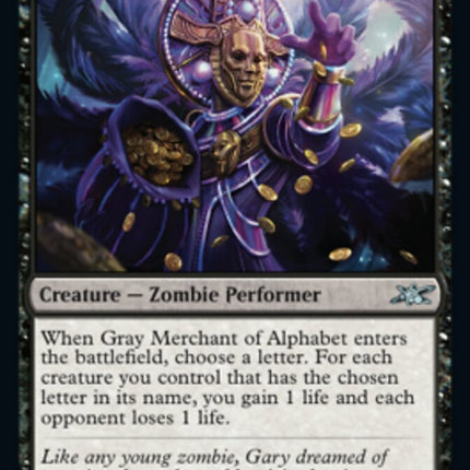 Gray Merchant of Alphabet [Unfinity]