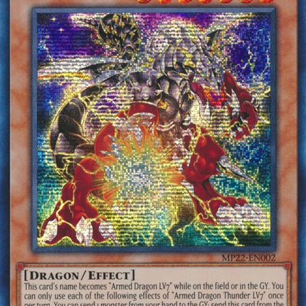 Armed Dragon Thunder LV7 [MP22-EN002] Prismatic Secret Rare