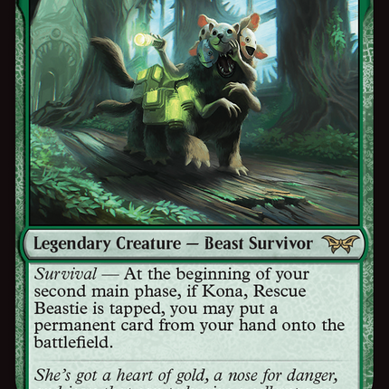Kona, Rescue Beastie (0187) [Duskmourn: House of Horror]