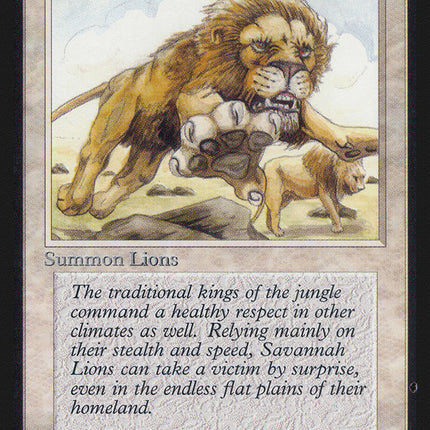 Savannah Lions [Alpha Edition]