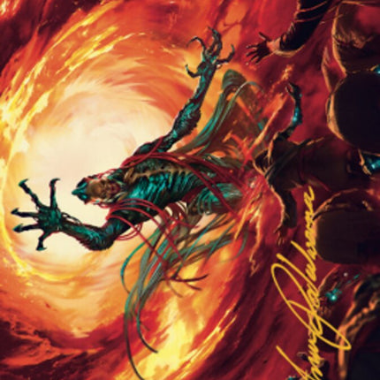 Gix, Yawgmoth Praetor Art Card (Gold-Stamped Signature) [The Brothers' War Art Series]
