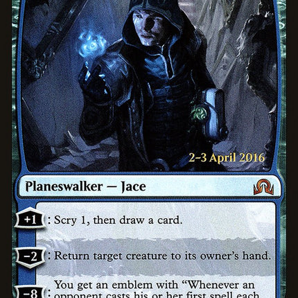 Jace, Unraveler of Secrets [Shadows over Innistrad Prerelease Promos]