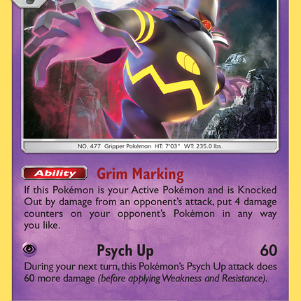Dusknoir (85/236) [Sun & Moon: Cosmic Eclipse]
