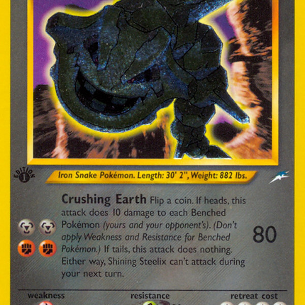 Shining Steelix (112/105) [Neo Destiny 1st Edition]