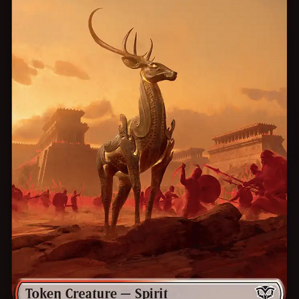 Copy // Spirit (0010) Double-Sided Token [Secrets of Strixhaven Tokens]