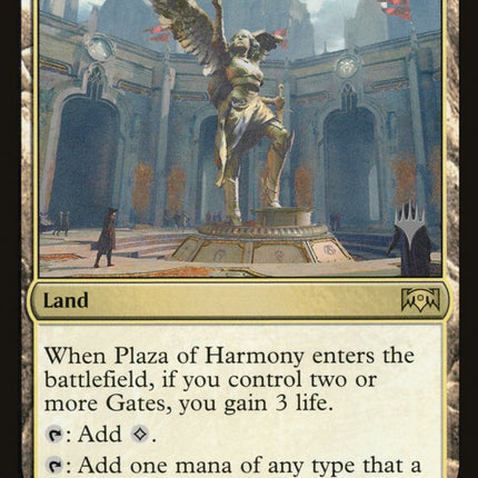 Plaza of Harmony (Promo Pack) [Ravnica Allegiance Promos]