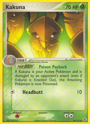 Kakuna (36/112) [EX: FireRed & LeafGreen]