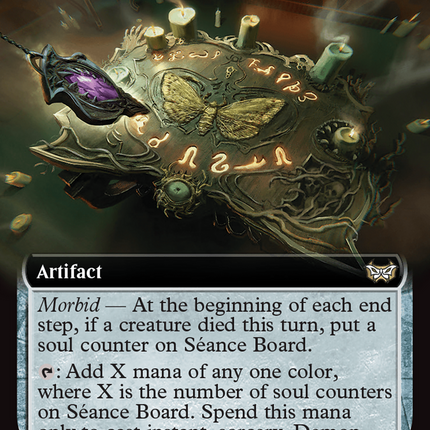 Seance Board (Extended Art) [Duskmourn: House of Horror Commander]