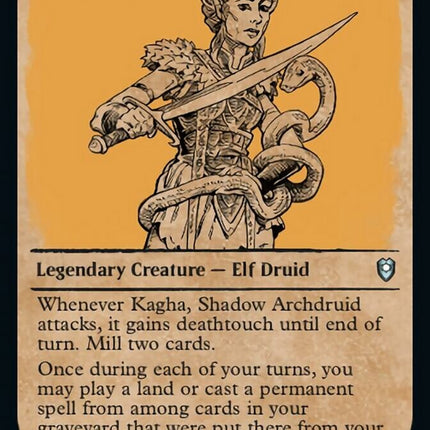 Kagha, Shadow Archdruid (Showcase) [Commander Legends: Battle for Baldur's Gate]