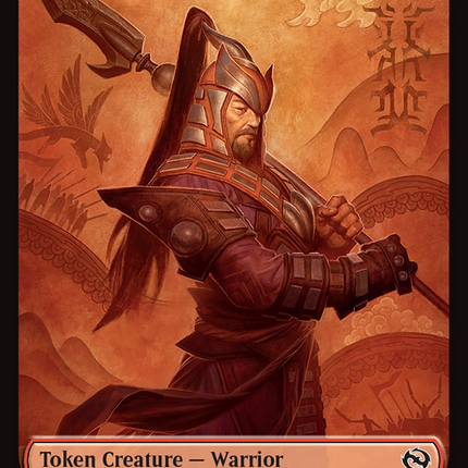 Dragon (0011) // Warrior Double-Sided Token [Tarkir: Dragonstorm Tokens]