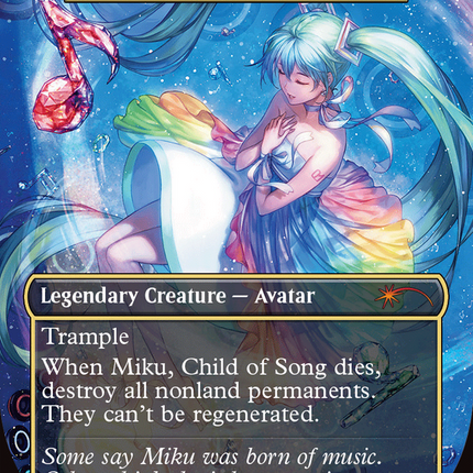 Miku, Child of Song - Child of Alara (Rainbow Foil) [Secret Lair Drop Series]