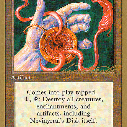 Nevinyrral's Disk (Leon Lindback) [Pro Tour Collector Set]