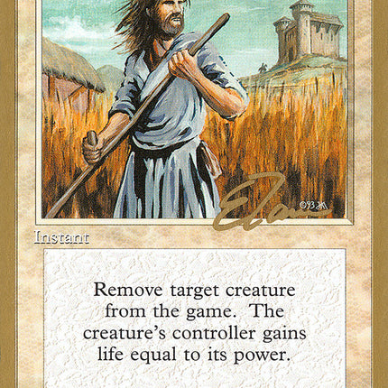 Swords to Plowshares (Eric Tam) [Pro Tour Collector Set]