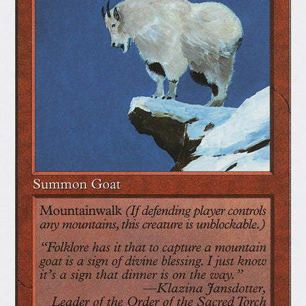 Mountain Goat [Fifth Edition]