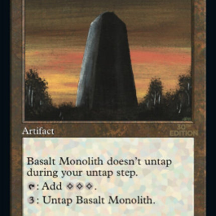 Basalt Monolith (Retro) [30th Anniversary Edition]
