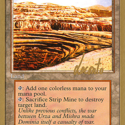 Strip Mine (Michael Loconto) [Pro Tour Collector Set]