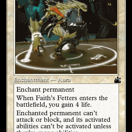 Faith's Fetters (Retro Frame) [Ravnica Remastered]