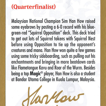 Sim Han How Bio [World Championship Decks 2002]
