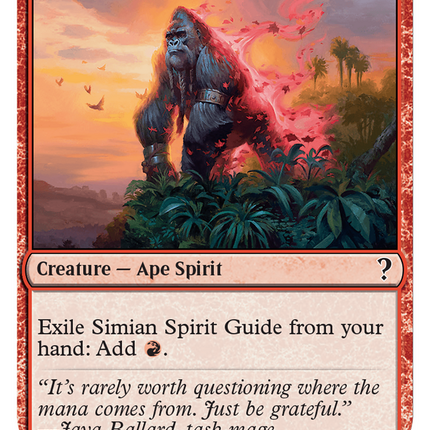 Simian Spirit Guide (White Border) [Mystery Booster 2]