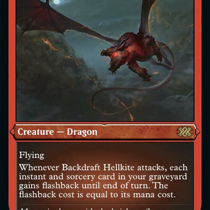 Backdraft Hellkite (Foil Etched) [Double Masters 2022]