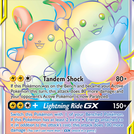 Raichu & Alolan Raichu GX (241/236) [Sun & Moon: Unified Minds]