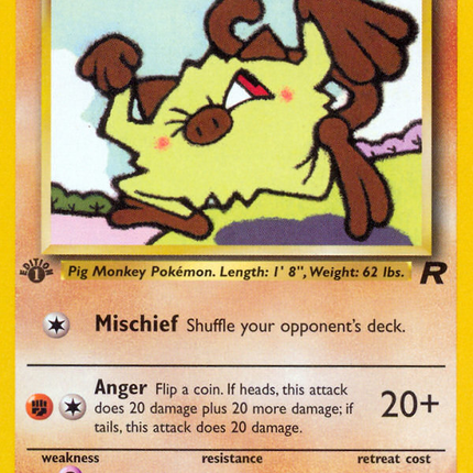 Mankey (61/82) [Team Rocket 1st Edition]