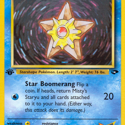 Misty's Staryu (92/132) [Gym Challenge 1st Edition]