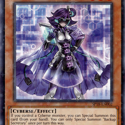 Backup Secretary [SP18-EN002] Starfoil Rare