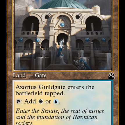 Azorius Guildgate (Retro Frame) [Ravnica Remastered]