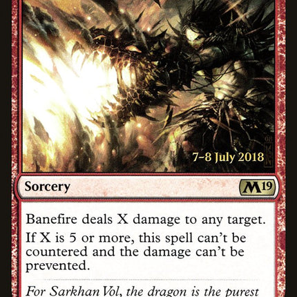 Banefire [Core Set 2019 Prerelease Promos]