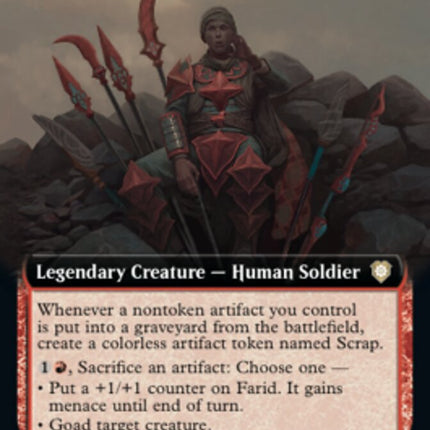 Farid, Enterprising Salvager (Extended Art) [The Brothers' War Commander]