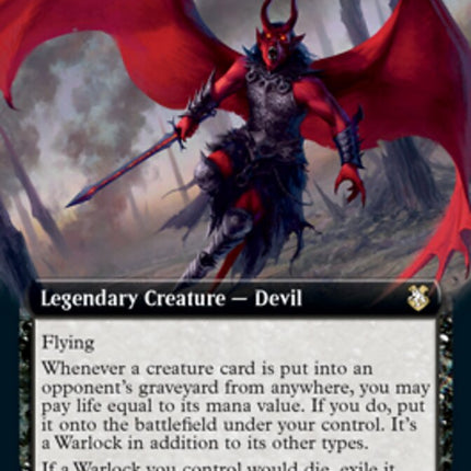 Lorcan, Warlock Collector (Extended Art) [Dungeons & Dragons: Adventures in the Forgotten Realms Commander]