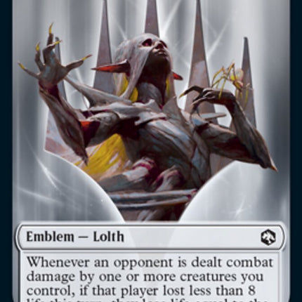 Spider // Lolth, Spider Queen Emblem Double-Sided Token [Dungeons & Dragons: Adventures in the Forgotten Realms Tokens]