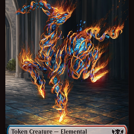 Elemental (0027) // Monk Double-Sided Token [Tarkir: Dragonstorm Commander Tokens]