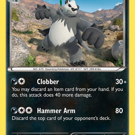 Pangoro (68/111) (Theme Deck Exclusive) [XY: Furious Fists]