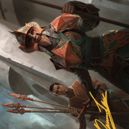 Siege Veteran Art Card (Gold-Stamped Signature) [The Brothers' War Art Series]