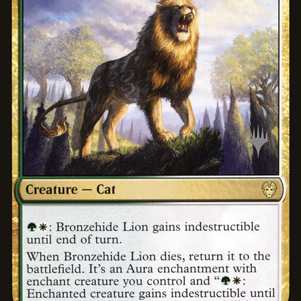 Bronzehide Lion (Promo Pack) [Theros Beyond Death Promos]