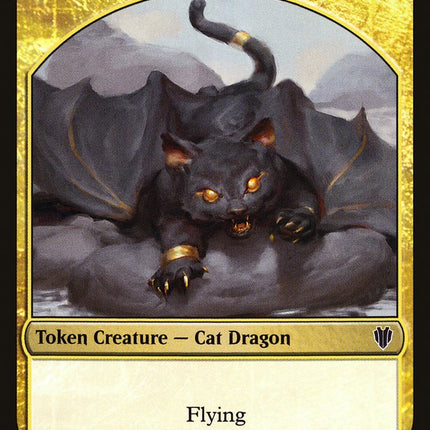 Cat Dragon // Dragon (007) Double-Sided Token [Commander 2017 Tokens]