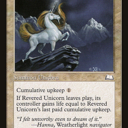 Revered Unicorn [Weatherlight]