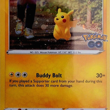 Pikachu (027/078) (Cosmos Holo) [Pokémon GO]