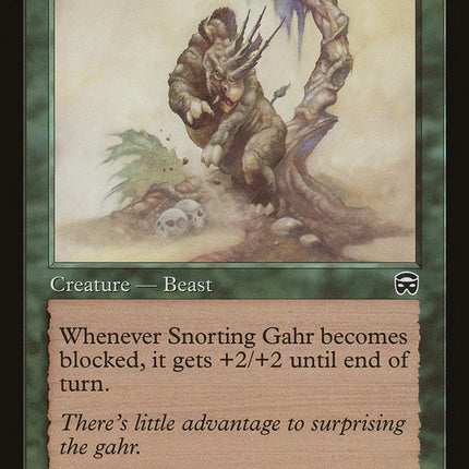 Snorting Gahr [Mercadian Masques]