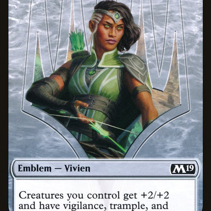 Vivien Reid Emblem [Core Set 2019 Tokens]