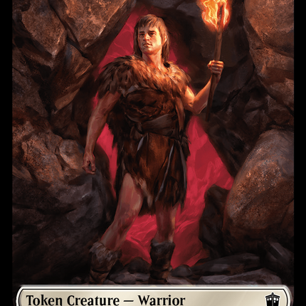 Warrior // Beast Double-Sided Token [Doctor Who Tokens]