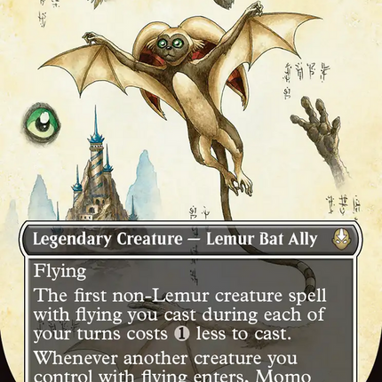 Momo, Friendly Flier (Borderless) [Avatar: The Last Airbender]