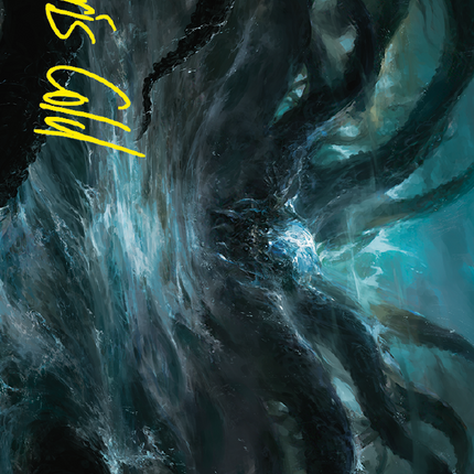 The Watcher in the Water Art Card (Gold-Stamped Signature) [The Lord of the Rings: Tales of Middle-earth Art Series]
