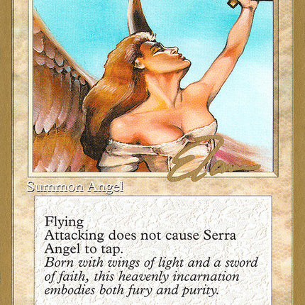 Serra Angel (Eric Tam) [Pro Tour Collector Set]