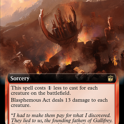 Blasphemous Act (Extended Art) (Surge Foil) [Doctor Who]