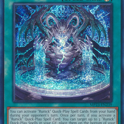 Runick Fountain [MP23-EN239] Prismatic Secret Rare