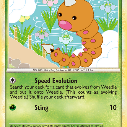 Weedle (69/95) [HeartGold & SoulSilver: Unleashed]