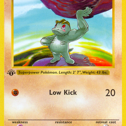 Machop (52/102) (Shadowless) [Base Set 1st Edition]